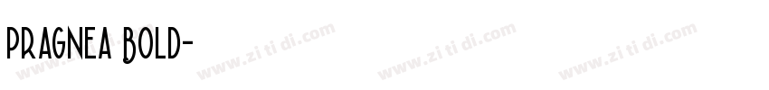 Pragnea Bold字体转换